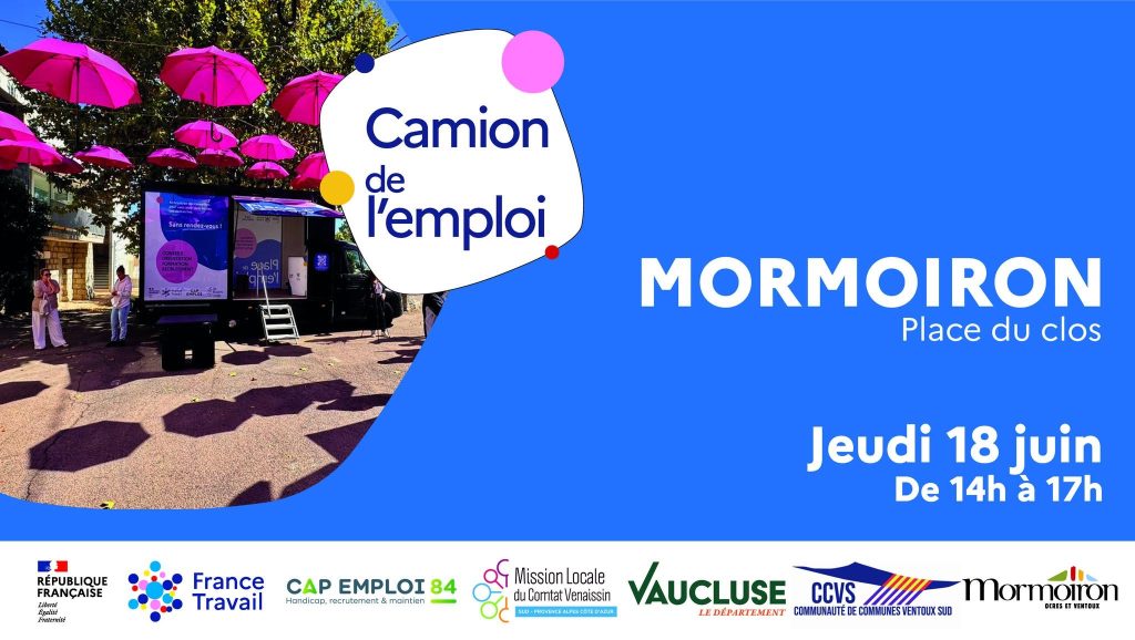 camion de l'emploi mission locale comtat venaissin
